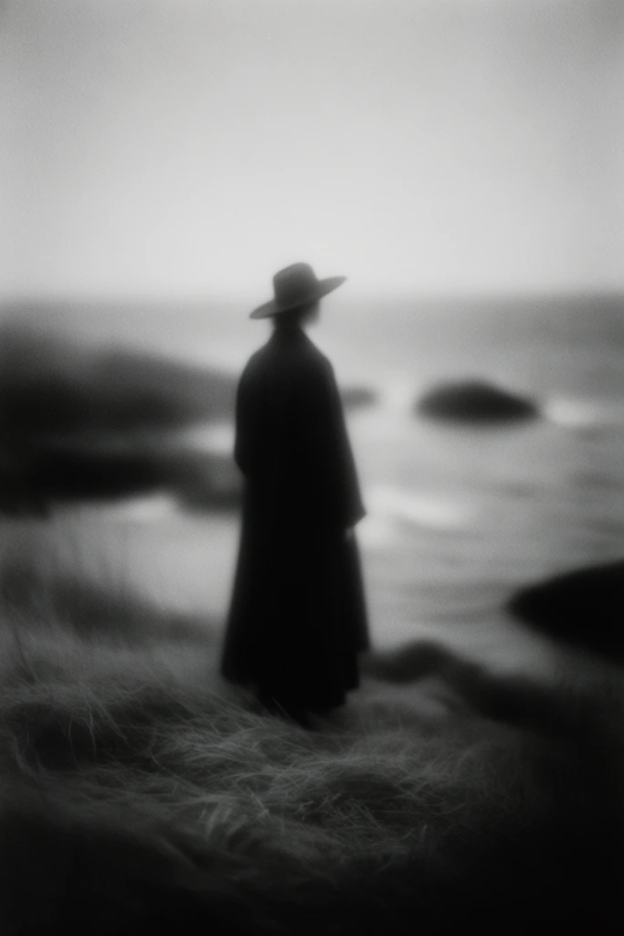 Atmospheric Monochrome Pictorialism style AI image example 2