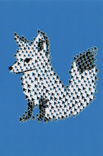 Retro Cursor Glitchcore style AI image example 3