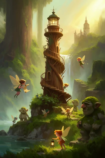 Nostalgic Pastoral Fantasy style reference image — whimsical storybook fantasy