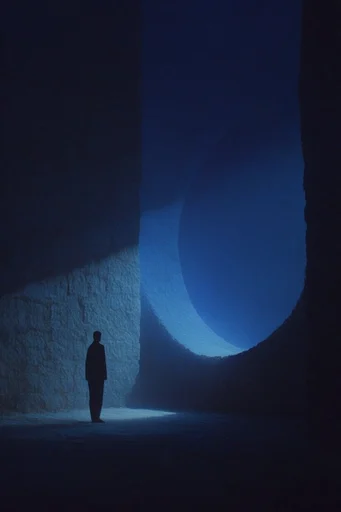 Monoliths of Cosmic Solitude style reference image — surreal organic textures