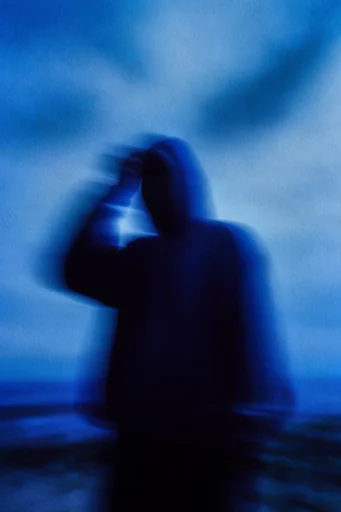 Spectral Indigo Motion moodboard — generate AI images in this style