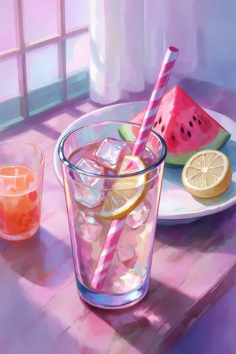 Luminous Ethereal Pastel style reference image — shimmering light refraction
