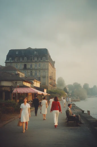Ethereal Nostalgic Realism style reference image — 35mm film grain