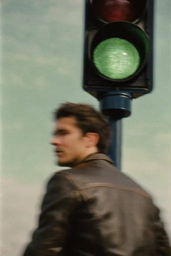 Kinetic Cinematic Nostalgia style reference image — analog film grain