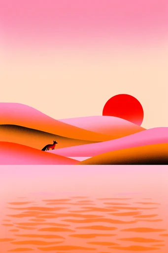 Graphic Risograph Pop style reference image — bold graphic illustration