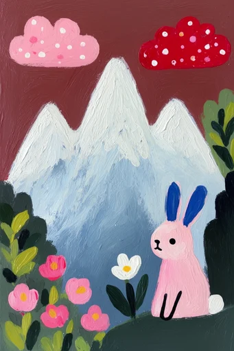 Tactile Naive Whimsy style reference image — naive art style