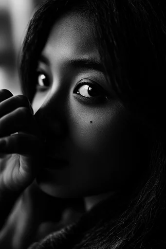 Obsidian Surrealist Noir style reference image — macro texture