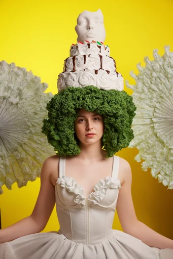 Bold Surrealist Editorial style reference image — bold graphic makeup