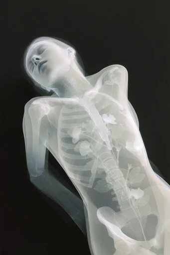 Ethereal Radiographic Noir moodboard — generate AI images in this style