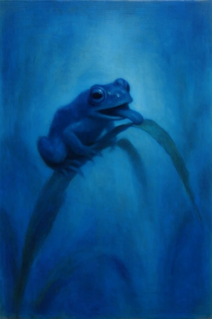Ethereal Blue Minimalism style AI image example 3