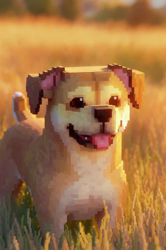 Nostalgic Golden Autumn style reference image — retro pixel art influence