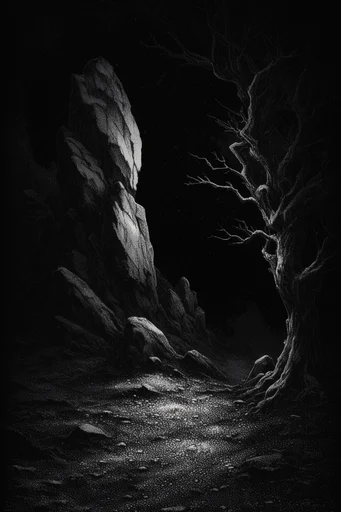 Sacred Gilded Void style AI image example 2