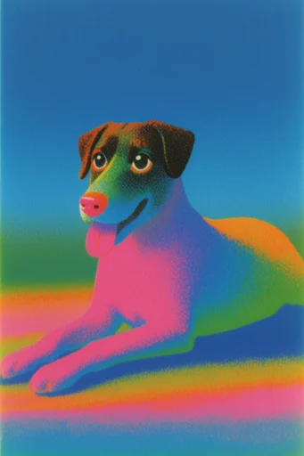 Tactile Neo-Psychedelic Pointillism style reference image — soft diffused lighting