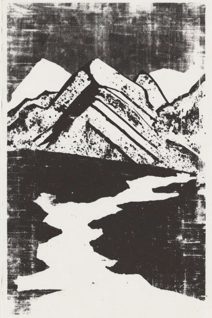 Gritty Xerox Punk style AI image example 2
