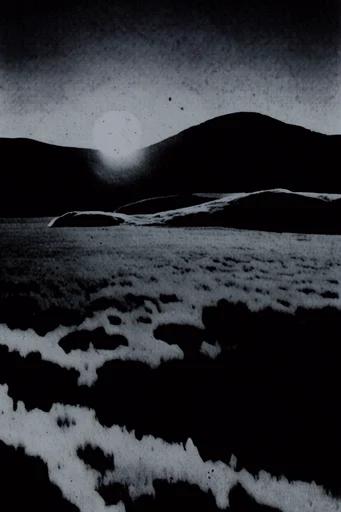 Analog Gritty Noir style AI image example 2