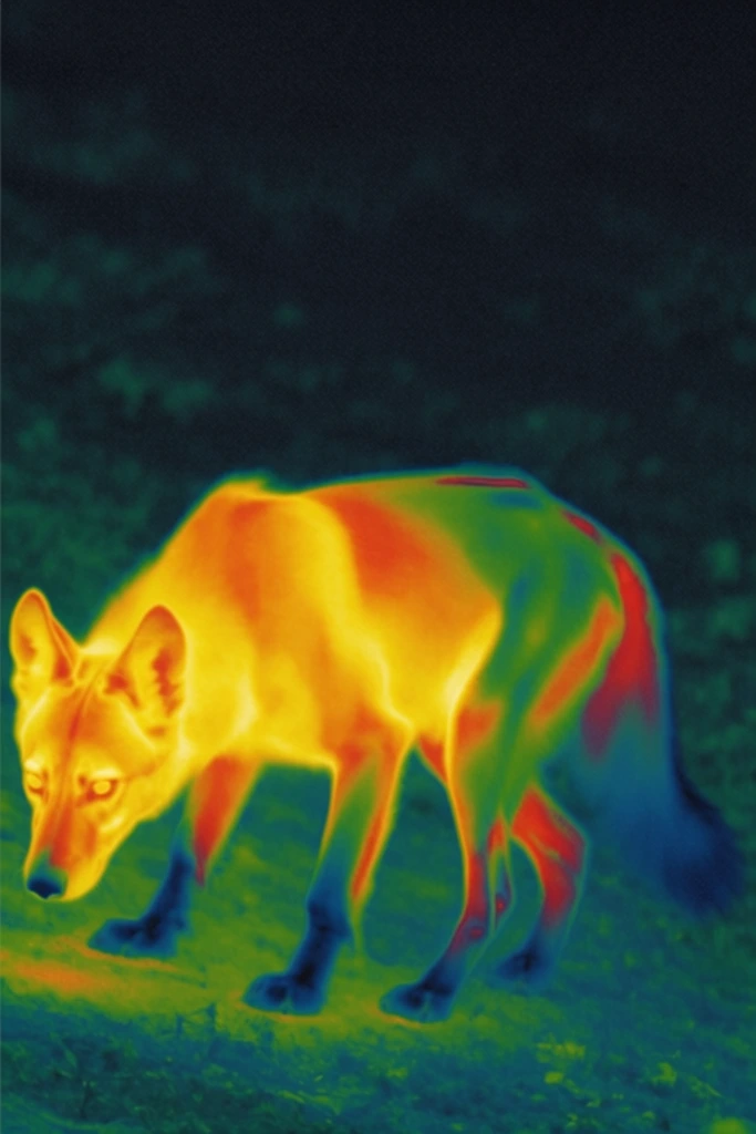 Luminous Thermal Noir style AI image example 3