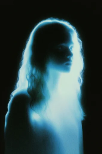 Nocturnal Ethereal Cyan moodboard — generate AI images in this style