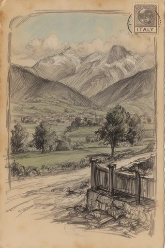 Timeless Monochromatic Sketch style reference image — analog sketch aesthetic