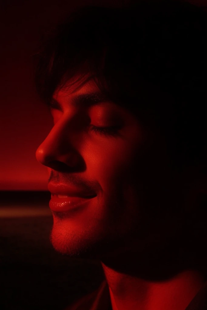 Cinematic Crimson Noir style AI image example 2