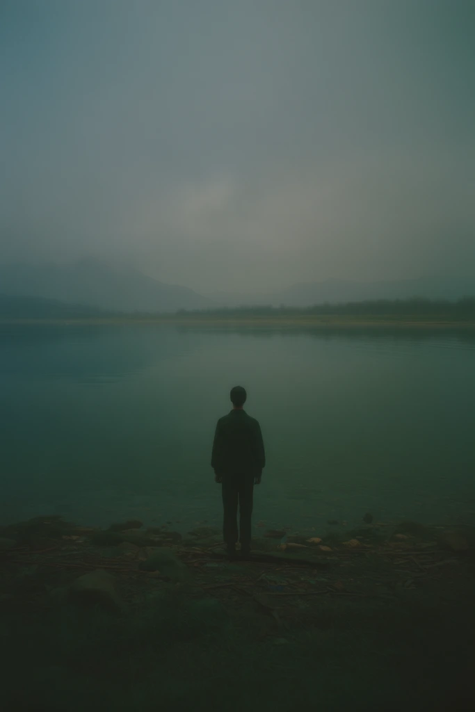Atmospheric Cyan Solitude style AI image example 2