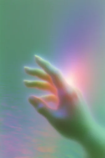 Nostalgic Liminal Glitch style reference image — chromatic aberration