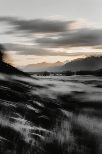 Spectral Noir Motion style reference image — high-contrast black and white
