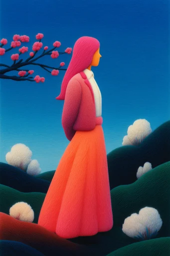 Surreal Neo-Pop Pastoral moodboard — generate AI images in this style