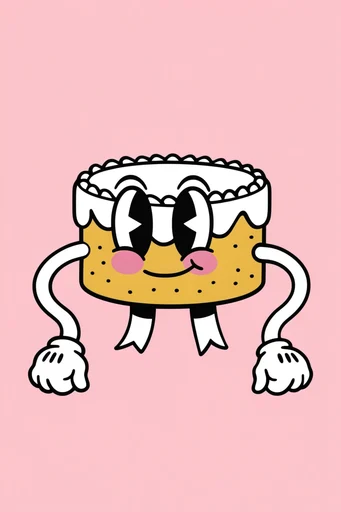 Playful Retro Pop style reference image — retro 1930s cartoon aesthetic