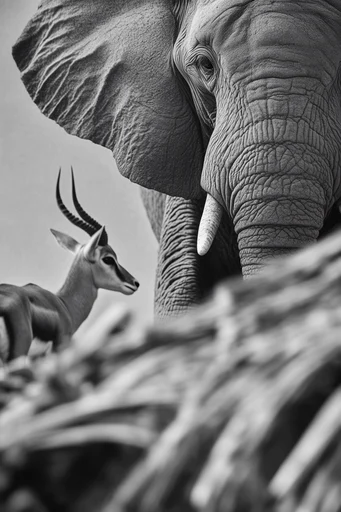 Sculptural Monochrome Surrealism style reference image — intricate tactile textures