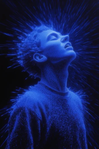Electric Noir Resonance moodboard — generate AI images in this style