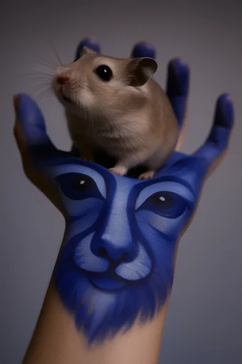 Avant-Garde Cobalt Minimalism style reference image — high-contrast chiaroscuro lighting