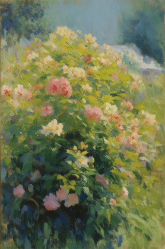 Luminous Impressionist Pastoral style reference image — vibrant pastoral palette