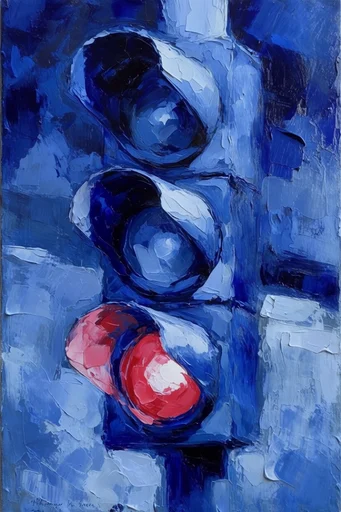 Nocturnal Impasto Melancholy style reference image — chiaroscuro lighting