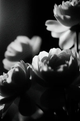 Tactile Chiaroscuro Noir style reference image — velvety shadows