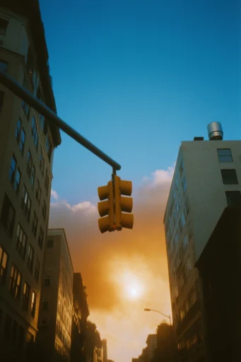 Dynamic Retro Street Nostalgia style reference image — wide-angle lens distortion