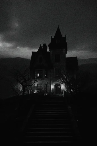 Gritty Monochromatic Noir style AI image example 4