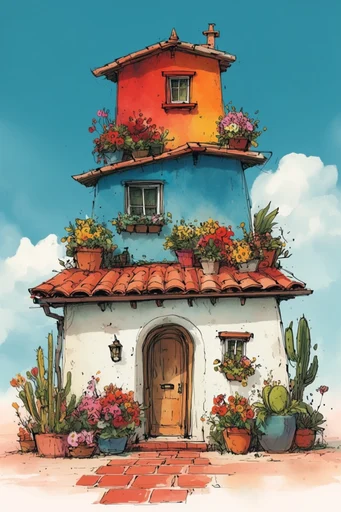 Whimsical Storybook Geometry style reference image — stylized angular character design