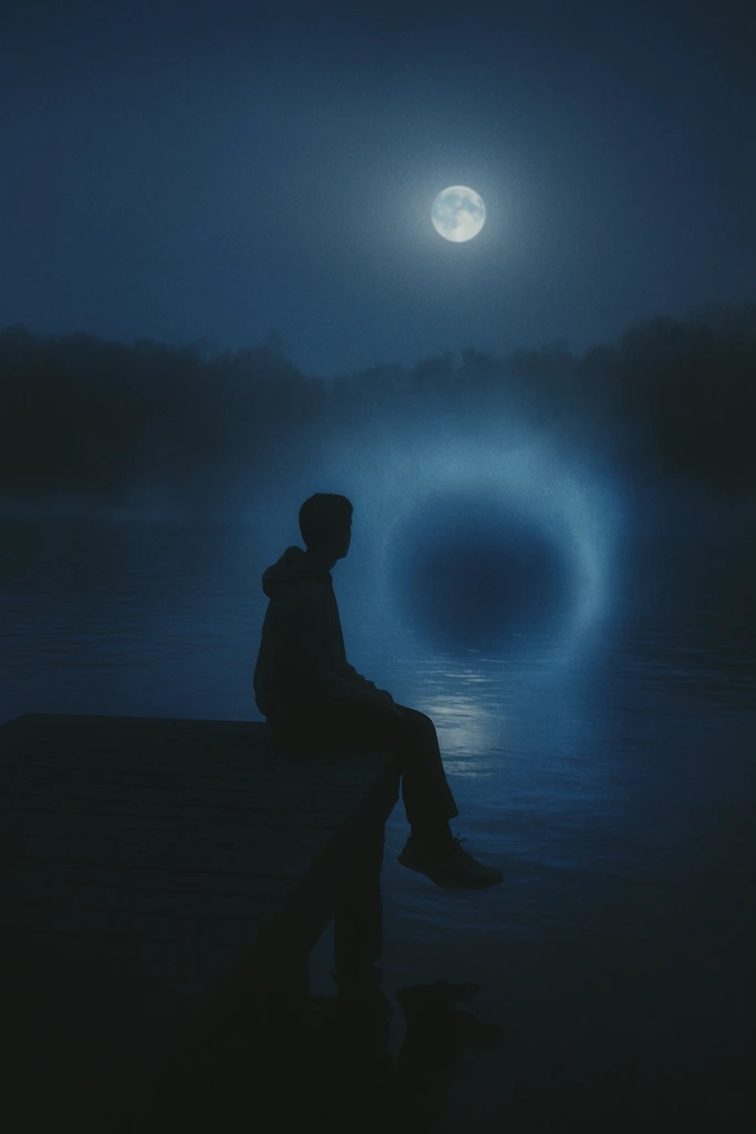 Cinematic Nocturnal Cyan style AI image example 1