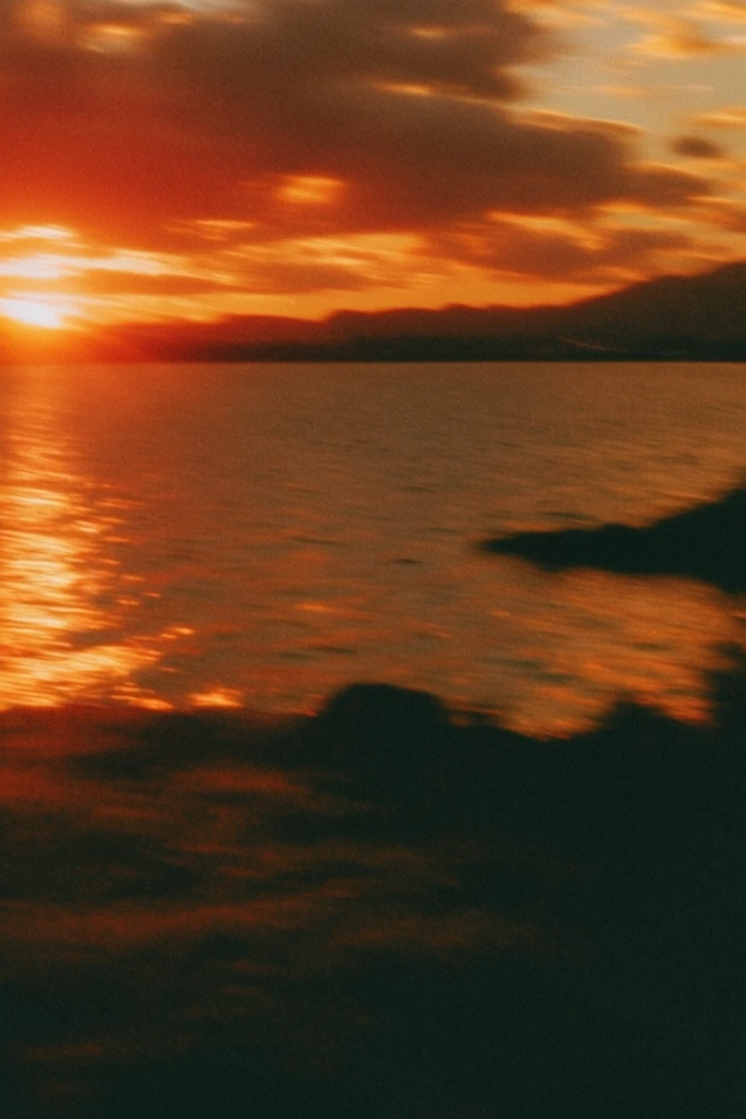 Cinematic Amber Noir style AI image example 2