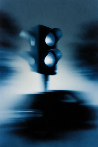 Spectral Cyan Motion style reference image — retro horror aesthetic