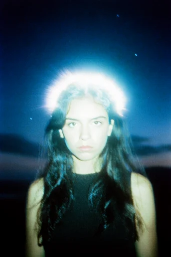 Analog Cobalt Nocturne style reference image — lo-fi grain