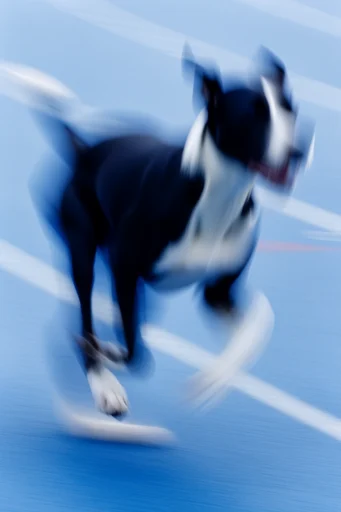 Dynamic Kinetic Abstraction style reference image — action-oriented composition