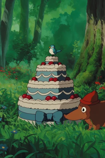 Nostalgic Forest Anime style reference image — organic earth tones