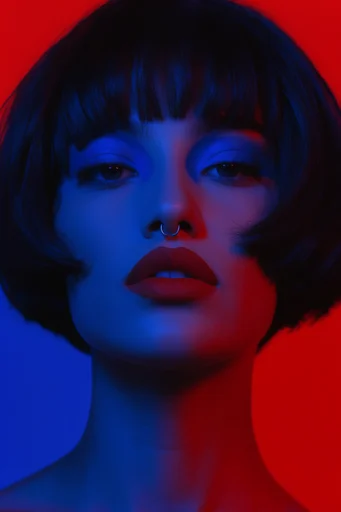 Saturated Duotone Minimalism style reference image — saturated pop art aesthetic