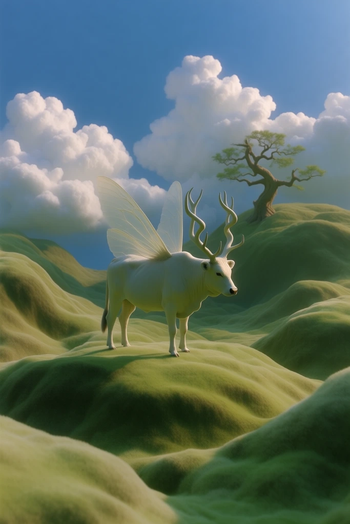 Velvet Pastoral Surrealism style AI image example 3