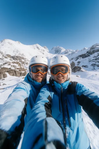 Dynamic Alpine Sun-Drenched style reference image — fisheye lens distortion