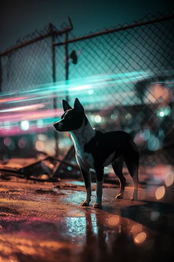 Kinetic Nocturnal Flow style reference image — cinematic urban flow