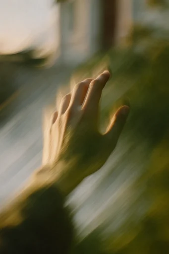 Ethereal Kinetic Impressionism style reference image — ethereal light streaks