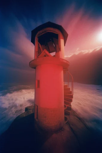 Crimson Nocturnal Liminality style reference image — liminal space