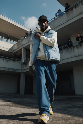 Cinematic Urban Low-Angle style reference image — low-angle perspective